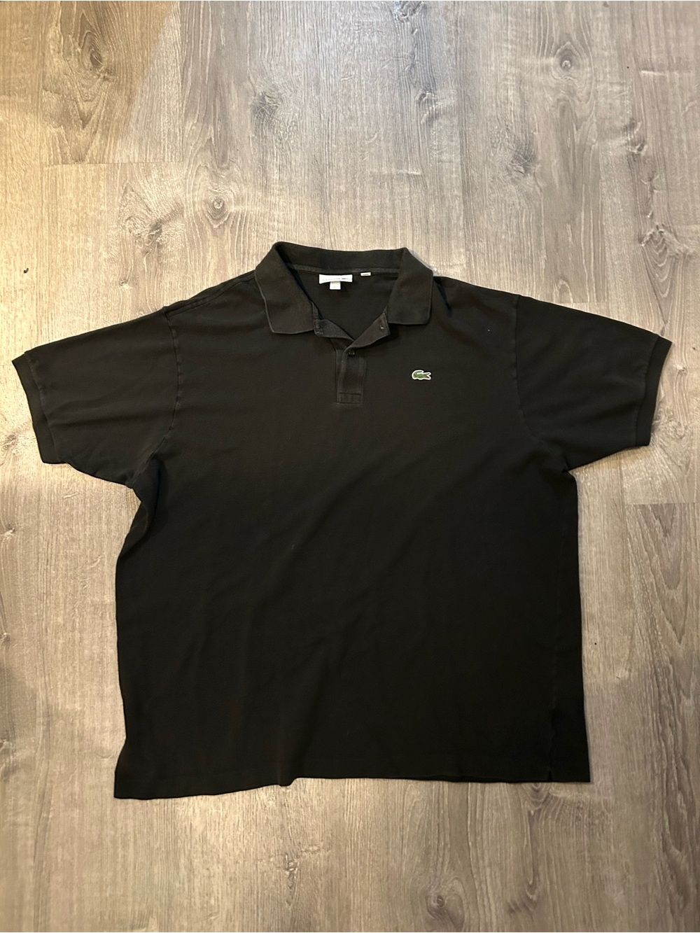 Lacoste Classic Black Pique Cotton Polo 2XL